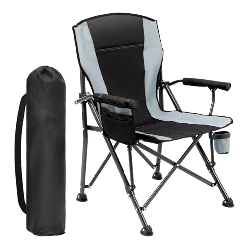 LING RONG Oversized Folding (Black‑Gray)