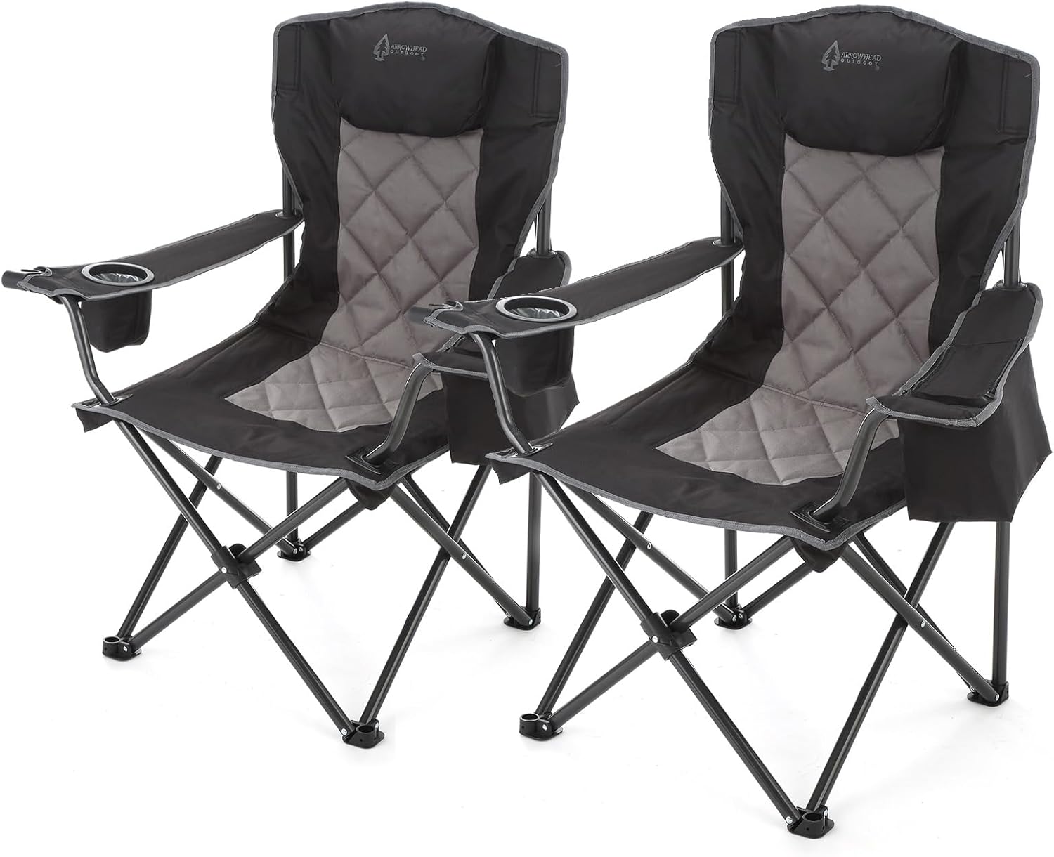 ARROWHEAD OUTDOOR Portable Deluxe Folding Camp Quad Chair